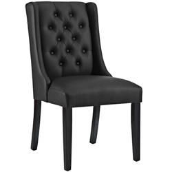 Baronet Vinyl Dining Chair - Black Style A 