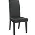 Parcel Dining Faux Leather Side Chair - Black