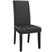 Parcel Dining Faux Leather Side Chair - Black - MOD1525