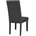 Parcel Dining Faux Leather Side Chair - Black - MOD1525