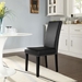 Parcel Dining Faux Leather Side Chair - Black - MOD1525