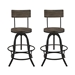 Procure Bar Stool Set of 2 - Brown - MOD1651