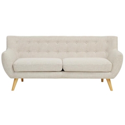 Remark Upholstered Fabric Sofa - Beige 