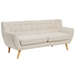 Remark Upholstered Fabric Sofa - Beige - MOD1676