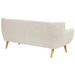 Remark Upholstered Fabric Sofa - Beige - MOD1676