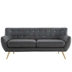 Remark Upholstered Fabric Sofa - Gray