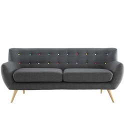 Remark Upholstered Fabric Sofa - Gray 