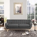 Remark Upholstered Fabric Sofa - Gray - MOD1677