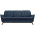 Beguile Upholstered Fabric Sofa - Azure