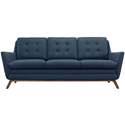 Beguile Upholstered Fabric Sofa - Azure 