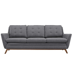 Beguile Upholstered Fabric Sofa - Gray 