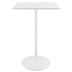 Lippa 28" Square Wood Top Bar Table - White