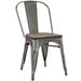 Promenade Bamboo Side Chair - Gunmetal - MOD2318