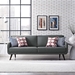 Verve Upholstered Fabric Sofa - Gray - MOD2390