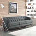 Coast Upholstered Fabric Sofa - Gray - MOD2397