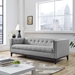 Serve Upholstered Fabric Sofa - Light Gray - MOD2404