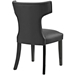 Curve Vinyl Dining Chair - Black Style A - MOD2672