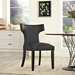 Curve Vinyl Dining Chair - Black Style A - MOD2672