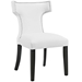 Curve Vinyl Dining Chair - White Style A - MOD2673