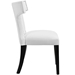 Curve Vinyl Dining Chair - White Style A - MOD2673