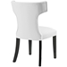 Curve Vinyl Dining Chair - White Style A - MOD2673