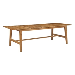 Dorset Outdoor Patio Teak Dining Table - Natural Style B 