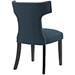 Curve Fabric Dining Chair - Azure - MOD2750