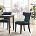 Curve Fabric Dining Chair - Azure - MOD2750