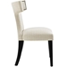 Curve Fabric Dining Chair - Beige - MOD2751