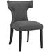 Curve Fabric Dining Chair - Gray - MOD2755