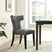 Curve Fabric Dining Chair - Gray - MOD2755