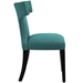 Curve Fabric Dining Chair - Teal - MOD2759