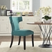 Curve Fabric Dining Chair - Teal - MOD2759