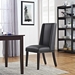 Baron Vinyl Dining Chair - Black - MOD2800