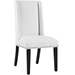 Baron Vinyl Dining Chair - White - MOD2801