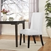 Baron Vinyl Dining Chair - White - MOD2801