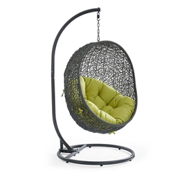 Hide Outdoor Patio Swing Chair With Stand - Gray Peridot 