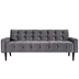 Delve Performance Velvet Sofa - Gray