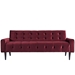 Delve Performance Velvet Sofa - Maroon - MOD3289