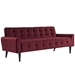 Delve Performance Velvet Sofa - Maroon - MOD3289