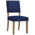 Oblige Wood Dining Chair - Navy