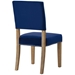 Oblige Wood Dining Chair - Navy - MOD3382