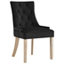 Pose Performance Velvet Dining Chair - Black