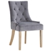 Pose Performance Velvet Dining Chair - Gray - MOD3448