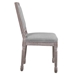 Court Vintage French Upholstered Fabric Dining Side Chair - Light Gray - MOD3670