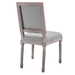 Court Vintage French Upholstered Fabric Dining Side Chair - Light Gray - MOD3670