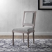 Court Vintage French Upholstered Fabric Dining Side Chair - Light Gray - MOD3670