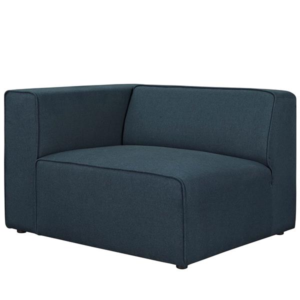 Mingle Fabric Left-Facing Sofa - Blue 