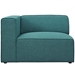 Mingle Fabric Left-Facing Sofa - Teal - MOD3713