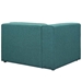 Mingle Fabric Left-Facing Sofa - Teal - MOD3713